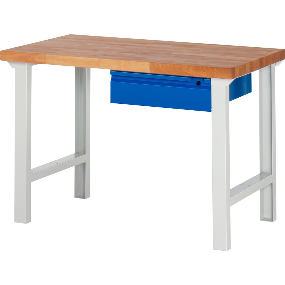 Immagine del prodotto n. 1: Banco da lavoro RAU serie 7000, AxLxP 840 x 1.250 x 700 mm, 1 cassetto, maniglia integrata