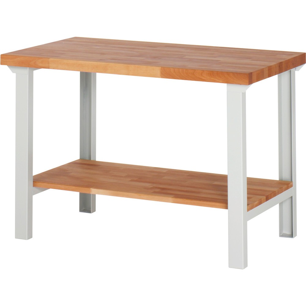 Immagine del prodotto n. 1: Banco da lavoro RAU serie 7000, 1 piano di appoggio in faggio massiccio, AxLxP 840 x 1.250 x 700 mm