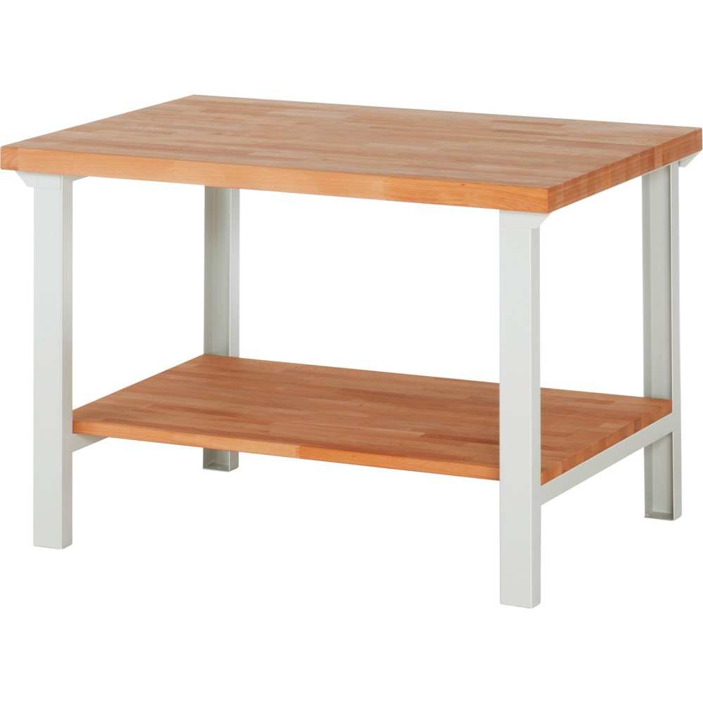 Immagine del prodotto: Banco da lavoro RAU serie 7000, 1 piano di appoggio in faggio massiccio, AxLxP 840 x 1.250 x 900 mm