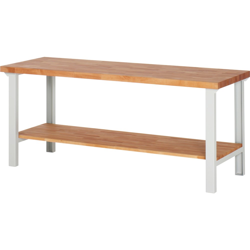Immagine del prodotto n. 1: Banco da lavoro RAU serie 7000, 1 piano di appoggio in faggio massiccio, AxLxP 840 x 2.000 x 700 mm