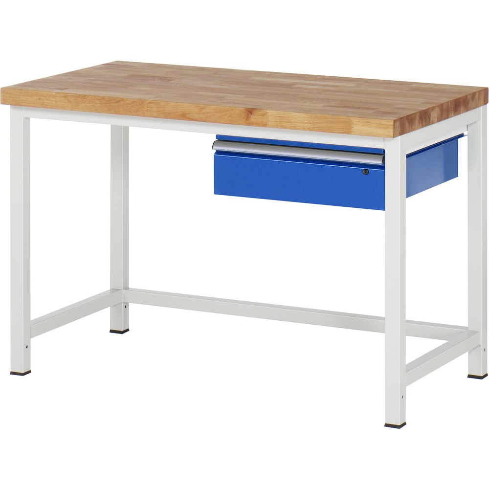 Immagine del prodotto n. 1: RAU Banco da lavoro Serie 8000, HxLxP 840-1.040 x 1.250 x 700 mm, 1 cassetto