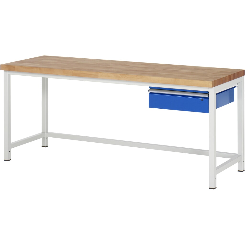 RAU Banco da lavoro Serie 8000, HxLxP 840-1.040 x 2.000 x 700 mm, 1 cassetto Immagine del prodotto: RAU Banco da lavoro Serie 8000, HxLxP 840-1.040 x 2.000 x 700 mm, 1 cassetto