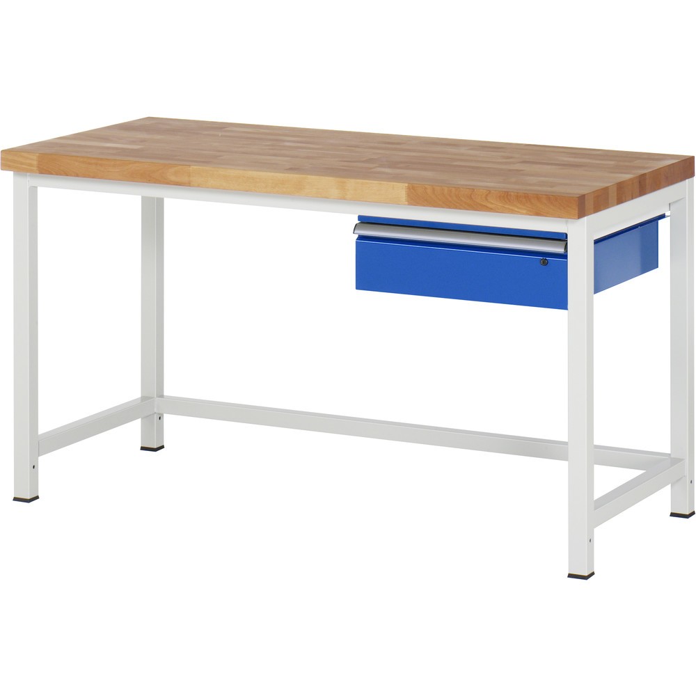 Immagine del prodotto: RAU Banco da lavoro Serie 8000, HxLxP 840-1.040 x 1.500 x 700 mm, 1 cassetto