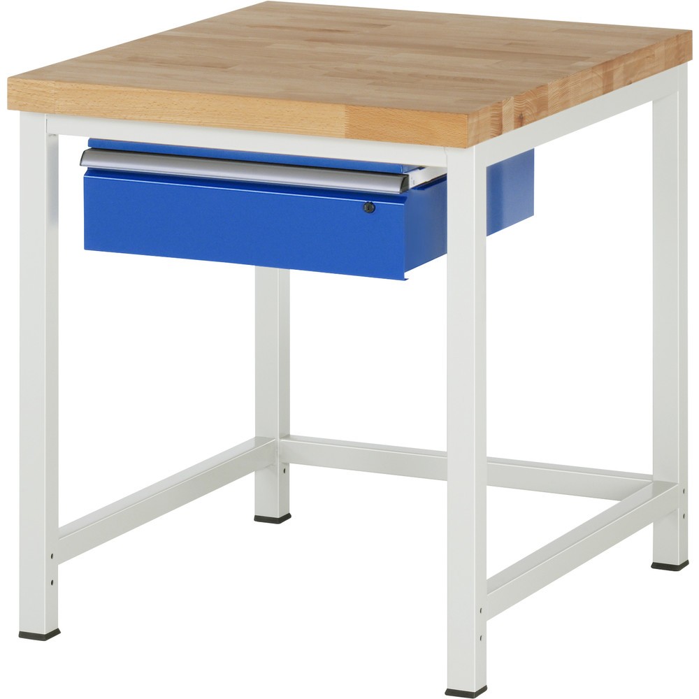 Immagine del prodotto: RAU Banco da lavoro Serie 8000, HxLxP 840-1.040 x 750 x 900 mm, 1 cassetto