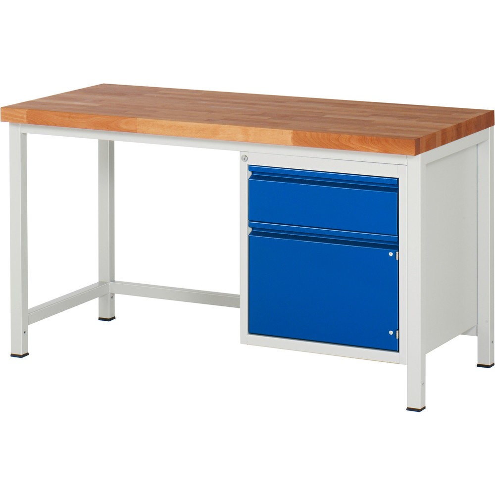 Immagine del prodotto n. 1: Banco da lavoro RAU serie 8000, 1 anta battente, AxLxP 840 x 1.500 x 700 mm, 1 cassetto