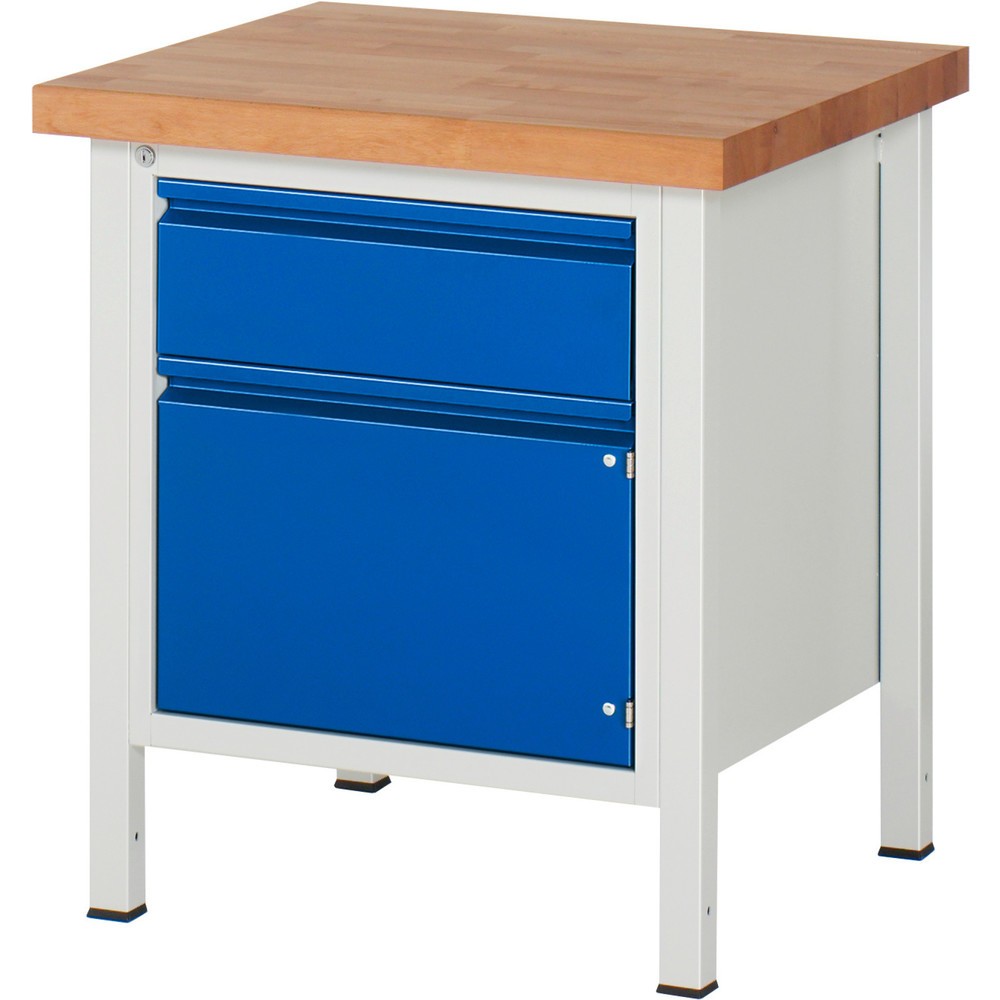 Immagine del prodotto n. 1: Banco da lavoro RAU serie 8000, 1 anta battente, AxLxP 840 x 750 x 700 mm, 1 cassetto