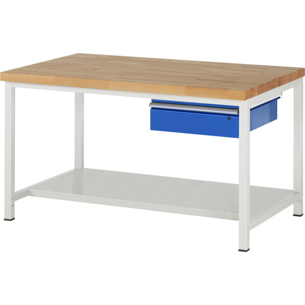 Immagine del prodotto n. 1: Banco da lavoro RAU serie 8000, AxLxP 840 x 1.500 x 900 mm, 1 cassetto, 1 piano di appoggio, profondità 650 mm