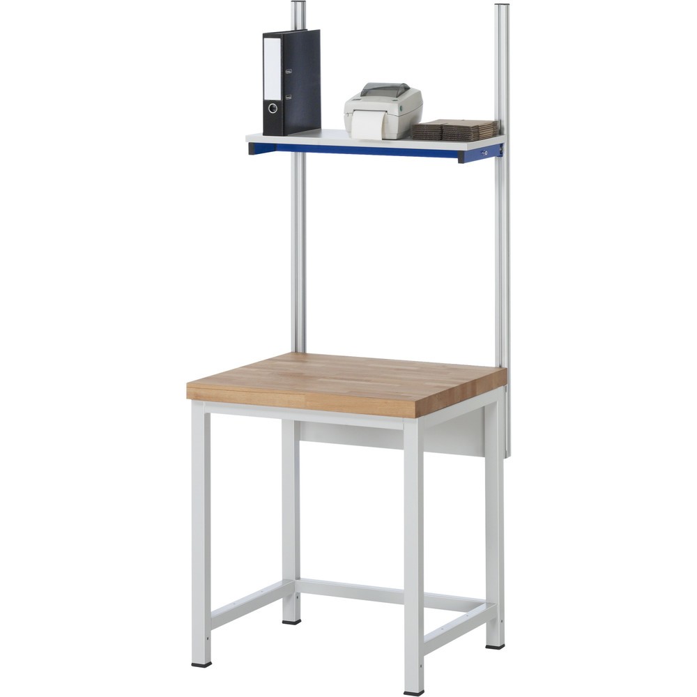 Immagine del prodotto n. 4: Banco da lavoro pesante RAU serie 8000, 1 piano di appoggio, profondità 320 mm, AxLxP 840-1.040 x 750 x 700 mm