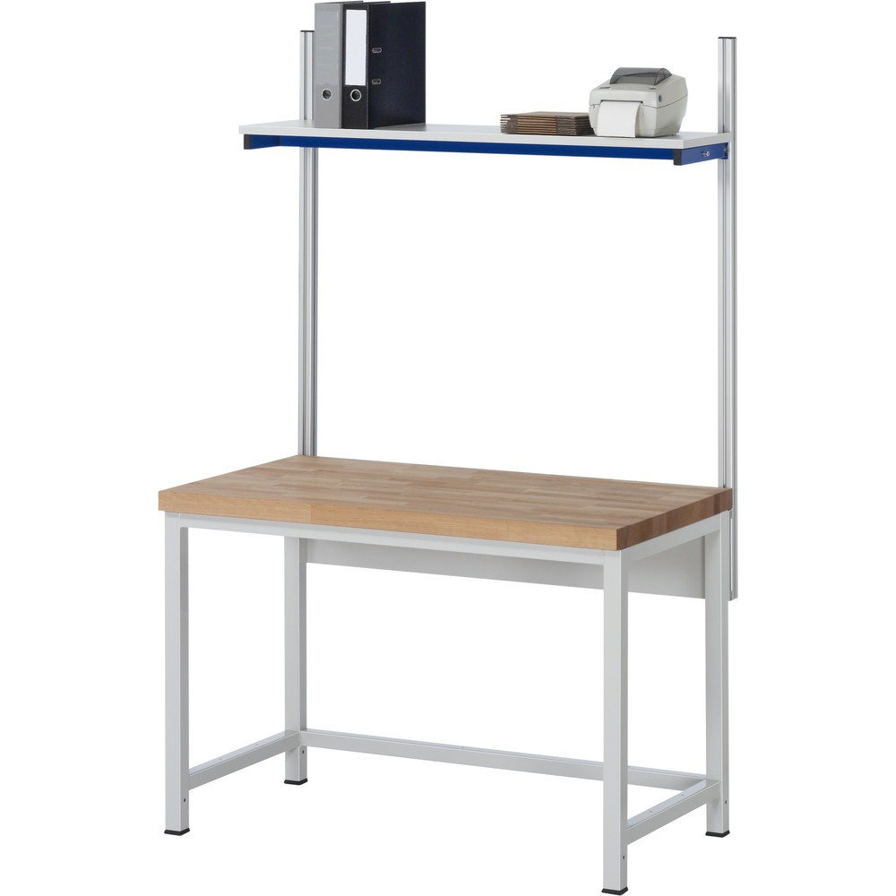 Immagine del prodotto n. 3: Banco da lavoro RAU serie 8000, 1 piano di appoggio, profondità 650 mm, AxLxP 840 x 1.250 x 900 mm