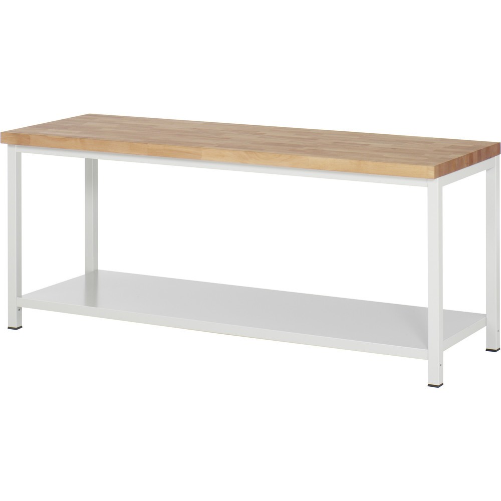 Immagine del prodotto: Banco da lavoro RAU serie 8000, 1 piano di appoggio, profondità 650 mm, AxLxP 840 x 2.000 x 700 mm