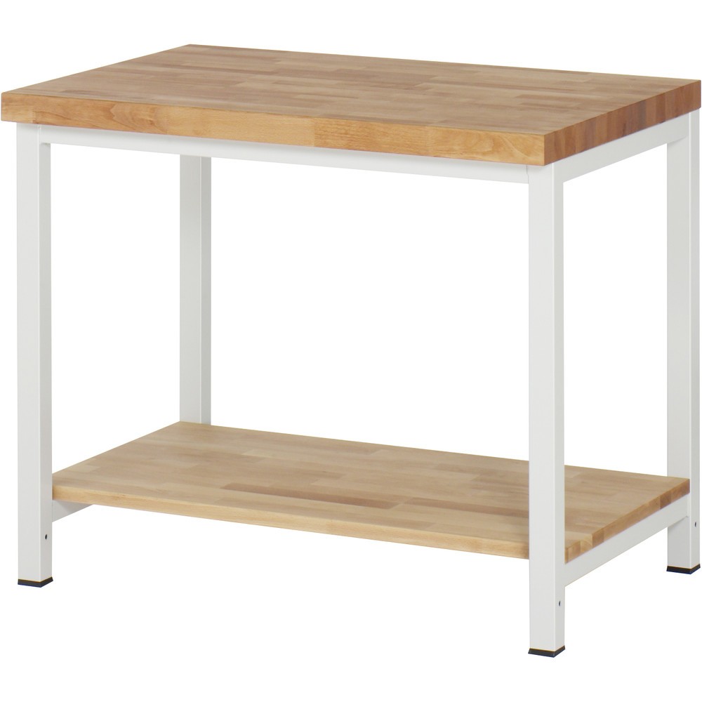 Immagine del prodotto n. 1: Banco da lavoro RAU serie 8000, 1 piano di appoggio in faggio massiccio, profondità 557 mm, AxLxP 840 x 1.000 x 700 mm