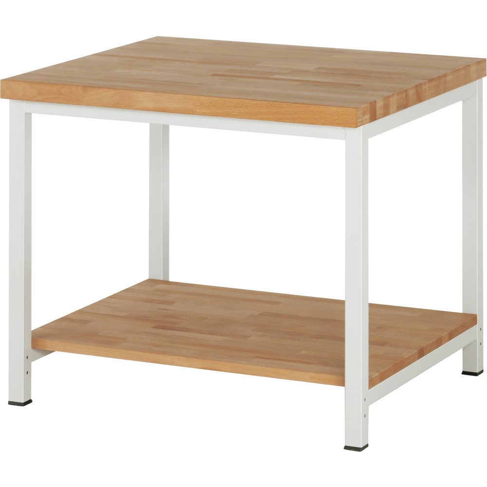 Immagine del prodotto n. 1: Banco da lavoro RAU serie 8000, 1 piano di appoggio in faggio massiccio, profondità 757 mm, AxLxP 840 x 1.000 x 900 mm