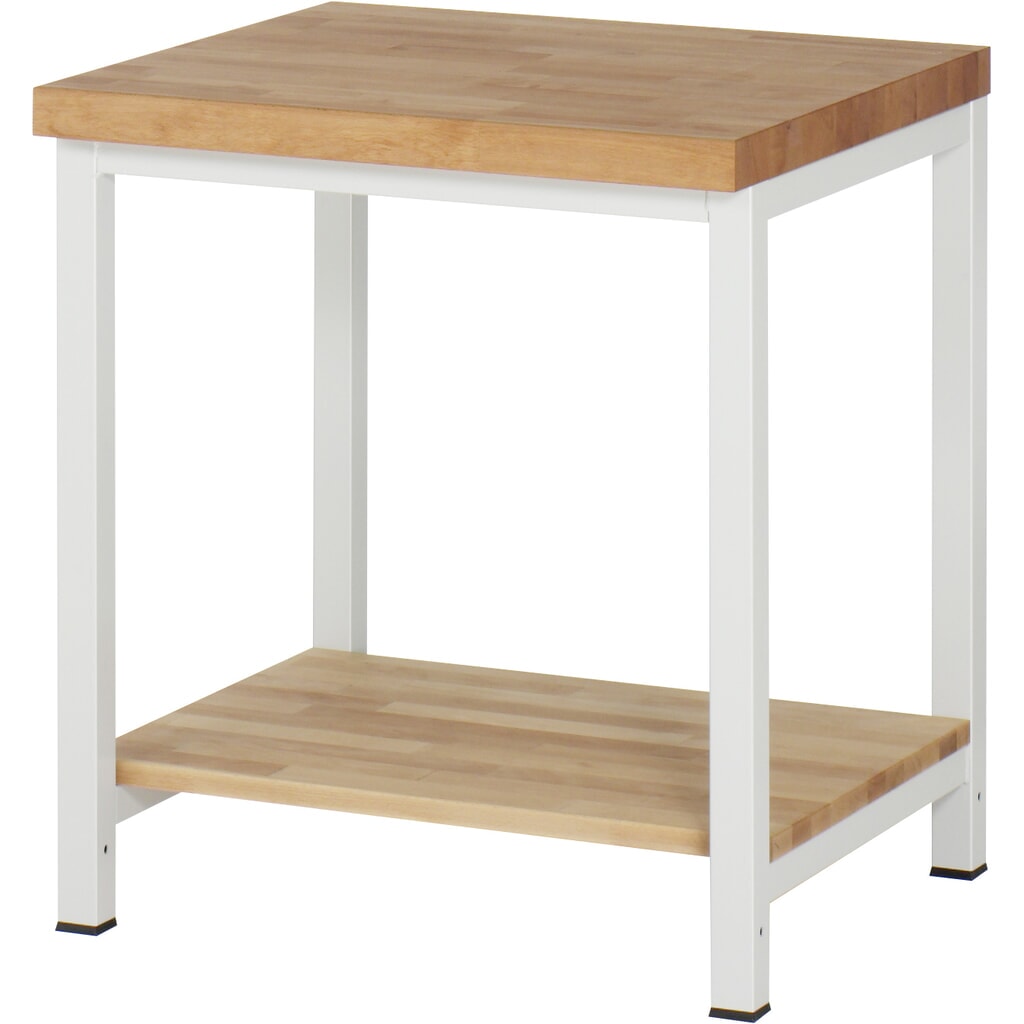Immagine del prodotto n. 1: Banco da lavoro RAU serie 8000, 1 piano di appoggio in faggio massiccio, profondità 557 mm, AxLxP 840 x 750 x 700 mm