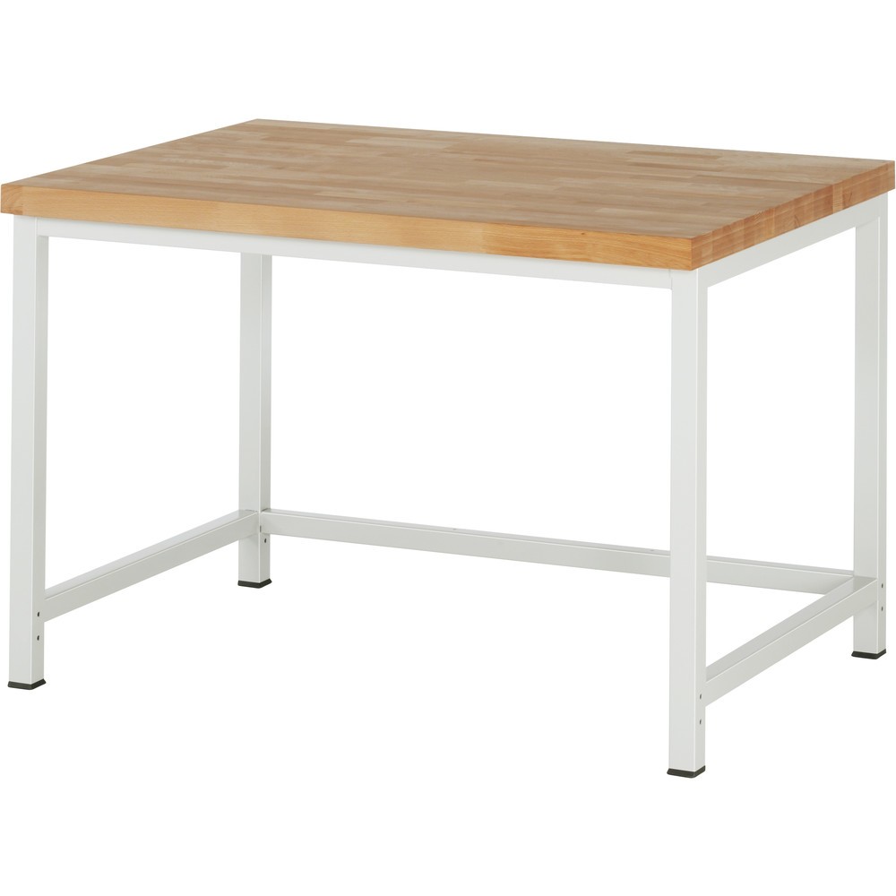 Immagine del prodotto: Banco da lavoro RAU serie 8000, piano di lavoro in faggio massiccio, spessore 40 mm, AxLxP 840 x 1.250 x 900 mm