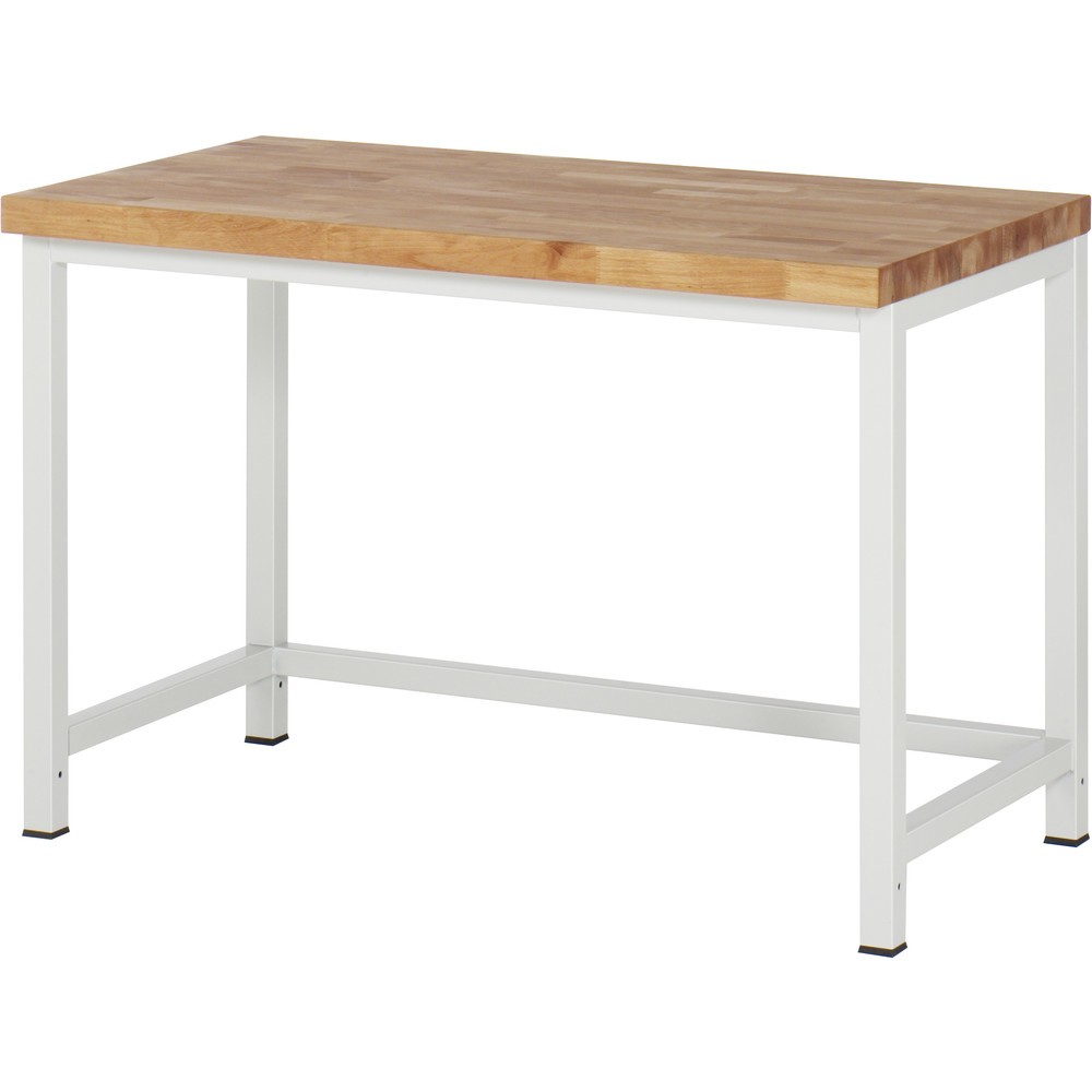 Immagine del prodotto: Banco da lavoro RAU serie 8000, piano di lavoro in faggio massiccio, spessore 40 mm, AxLxP 840 x 1.250 x 700 mm