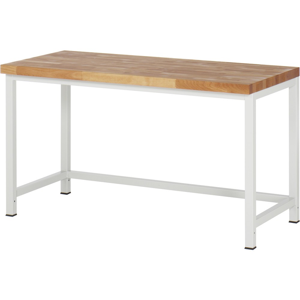 Immagine del prodotto: Banco da lavoro RAU serie 8000, piano di lavoro in faggio massiccio, spessore 40 mm, AxLxP 840 x 1.500 x 700 mm