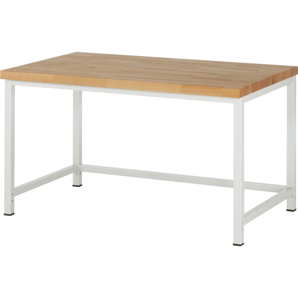 Immagine del prodotto: Banco da lavoro RAU serie 8000, piano di lavoro in faggio massiccio, spessore 40 mm, AxLxP 840 x 1.500 x 900 mm