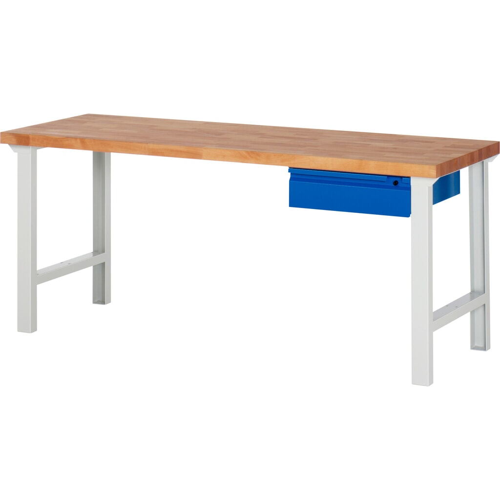 Immagine del prodotto: Banco da lavoro Steinbock®, con cassetti, AxLxP 840 x 2.000 x 700 mm, RAL 7035/5010