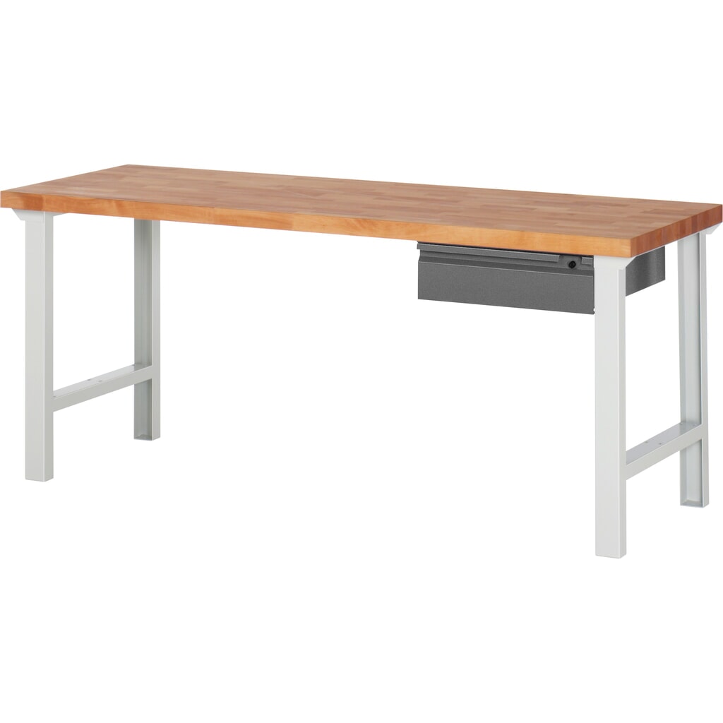 Banco da lavoro Steinbock®, con cassetti, AxLxP 840 x 2.000 x 700 mm, RAL 7035/7016 Immagine del prodotto: Banco da lavoro Steinbock®, con cassetti, AxLxP 840 x 2.000 x 700 mm, RAL 7035/7016