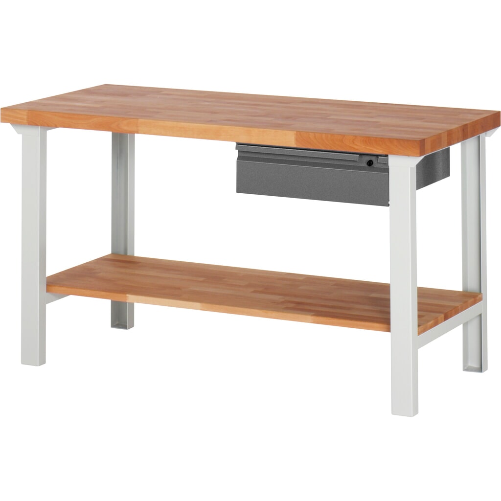 Banco da lavoro Steinbock®, con cassetti e piano di appoggio, AxLxP 840 x 1.500 x 700 mm, RAL 7035/7016 Immagine del prodotto: Banco da lavoro Steinbock®, con cassetti e piano di appoggio, AxLxP 840 x 1.500 x 700 mm, RAL 7035/7016