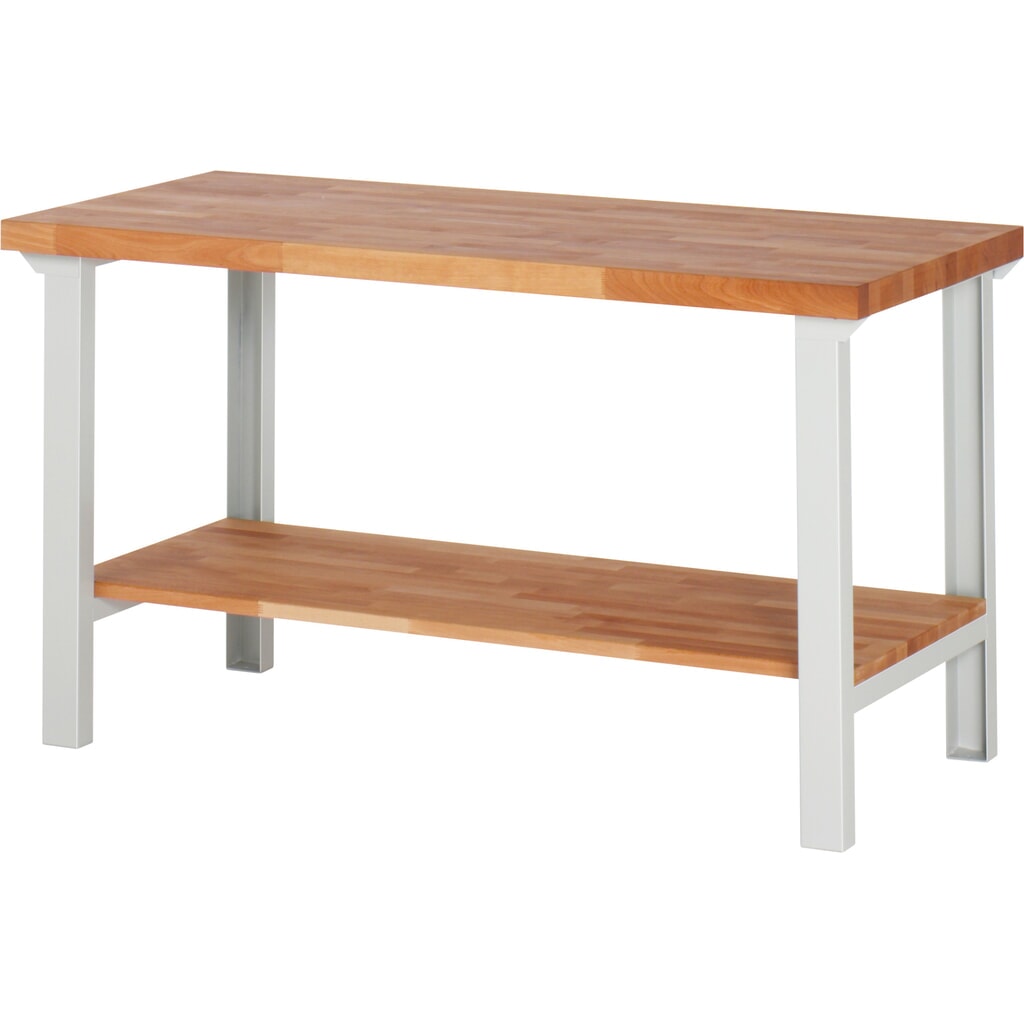 Banco da lavoro Steinbock®, con piano di appoggio, AxLxP 840 x 1.500 x 700 mm, RAL 7035 Immagine del prodotto: Banco da lavoro Steinbock®, con piano di appoggio, AxLxP 840 x 1.500 x 700 mm, RAL 7035