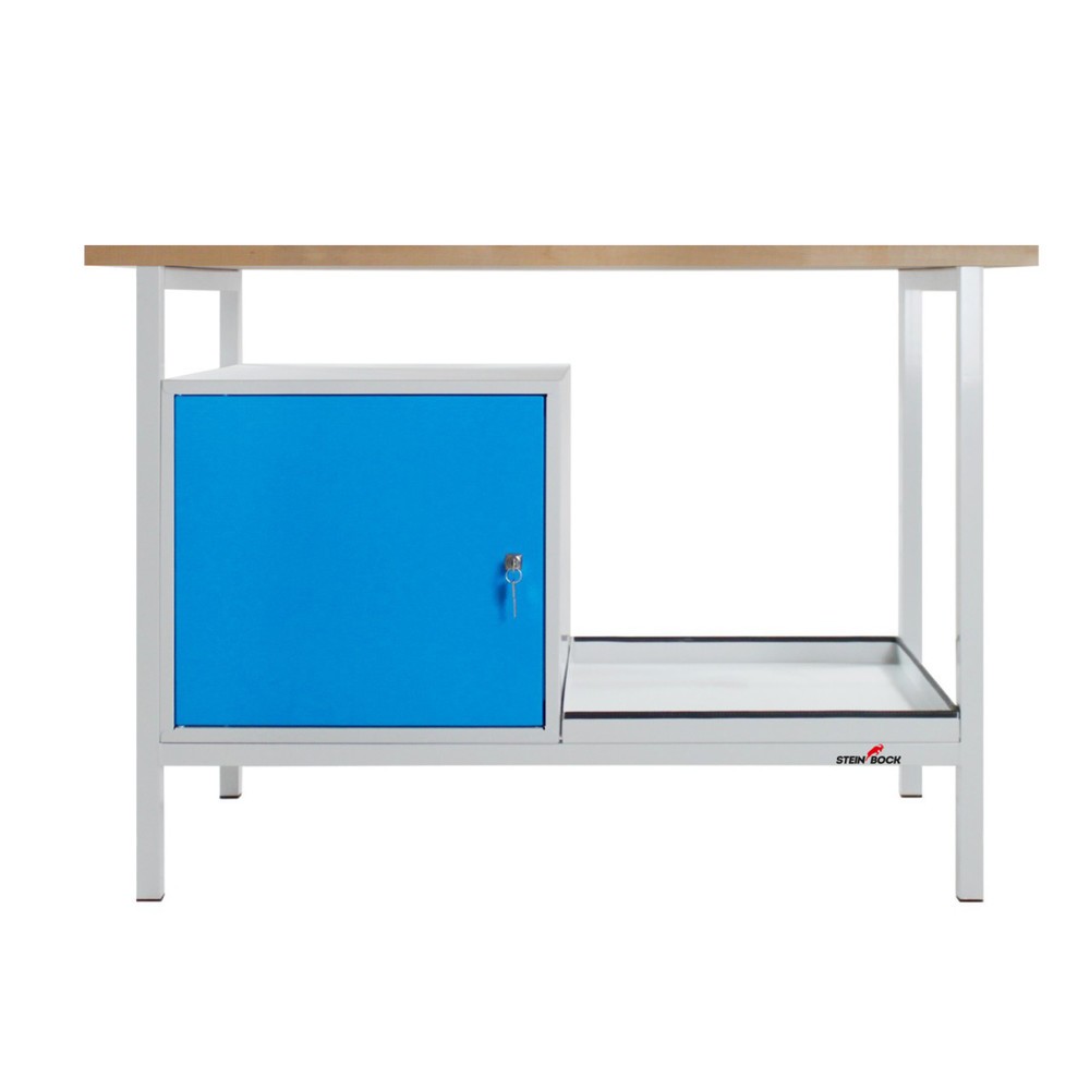 Immagine del prodotto n. 3: Banco da lavoro Steinbock® Cube, 1 anta, portata 300 kg, AxLxP 825 x 1.200 x 600 mm, RAL 7035/5012