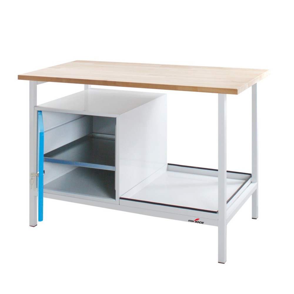 Immagine del prodotto n. 4: Banco da lavoro Steinbock® Cube, 1 anta, portata 300 kg, AxLxP 825 x 1.200 x 600 mm, RAL 7035/5012