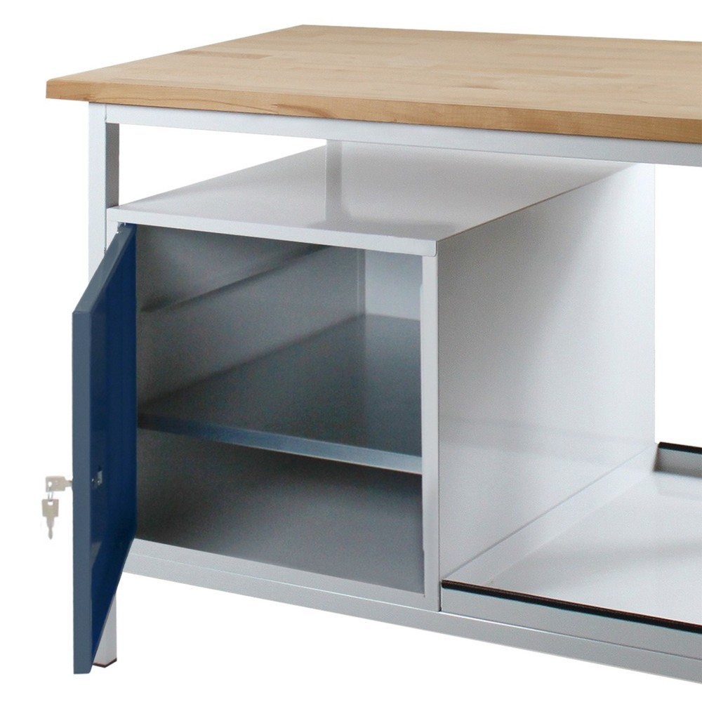 Immagine del prodotto n. 3: Banco da lavoro Steinbock® Cube, 1 anta, portata 300 kg, AxLxP 825 x 1.200 x 600 mm, RAL 7035/7016