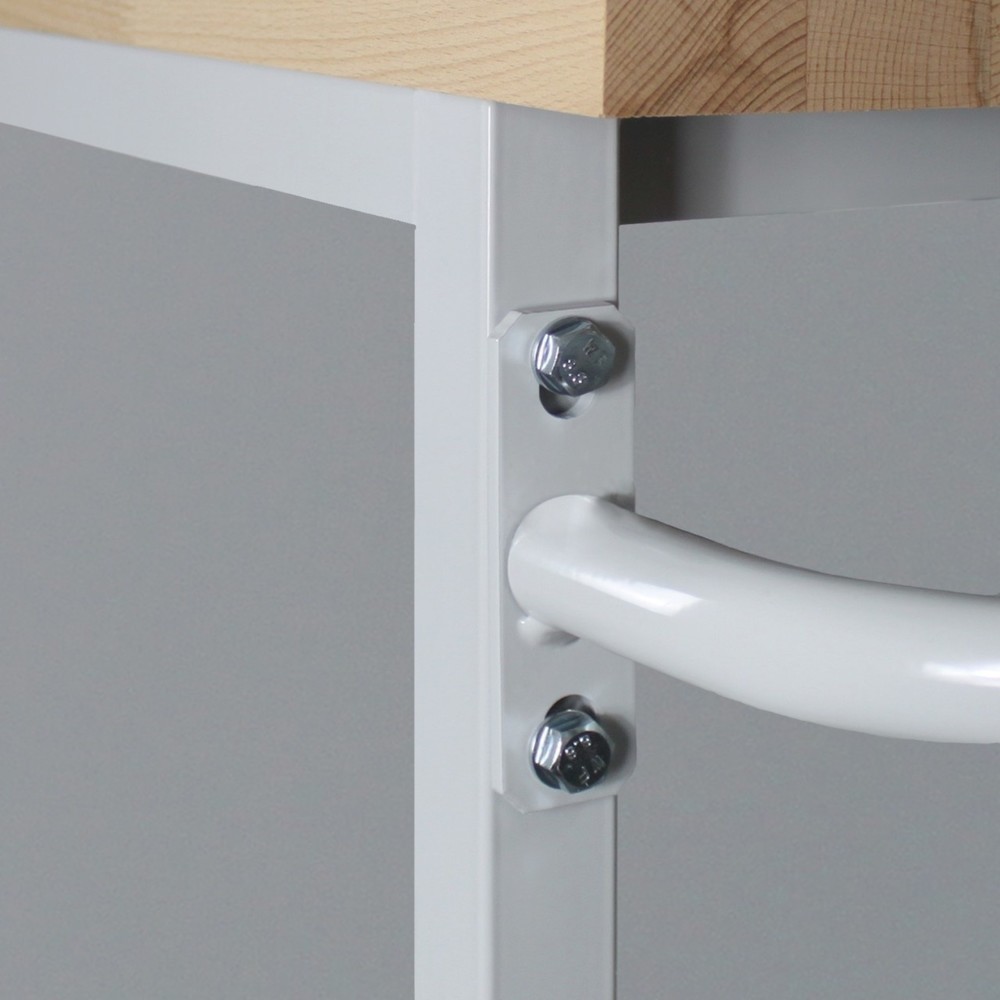 Immagine del prodotto n. 4: Banco di lavoro Steinbock® Motion, mobile, 1 anta, portata 500 kg, AxLxP 827 x 1.300 x 600 mm, RAL 7035/7016