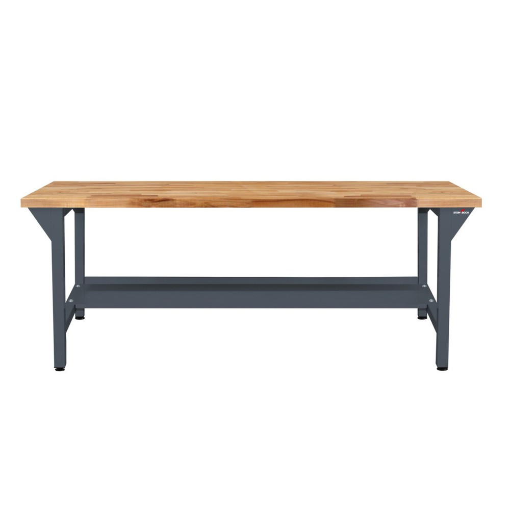 Immagine del prodotto n. 2: Banco da lavoro Steinbock® Original, 1 ripiano, portata 500 kg, AxLxP 850 x 1.500 x 750 mm, RAL 7016