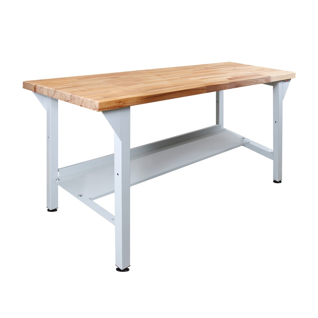 Banco da lavoro Steinbock® Original, 1 ripiano, portata 500 kg, AxLxP 850 x 1.500 x 750 mm, RAL 7035 Immagine del prodotto: Banco da lavoro Steinbock® Original, 1 ripiano, portata 500 kg, AxLxP 850 x 1.500 x 750 mm, RAL 7035
