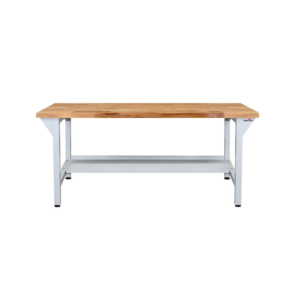 Immagine del prodotto n. 3: Banco da lavoro Steinbock® Original, 1 ripiano, portata 500 kg, AxLxP 850 x 1.500 x 750 mm, RAL 7035