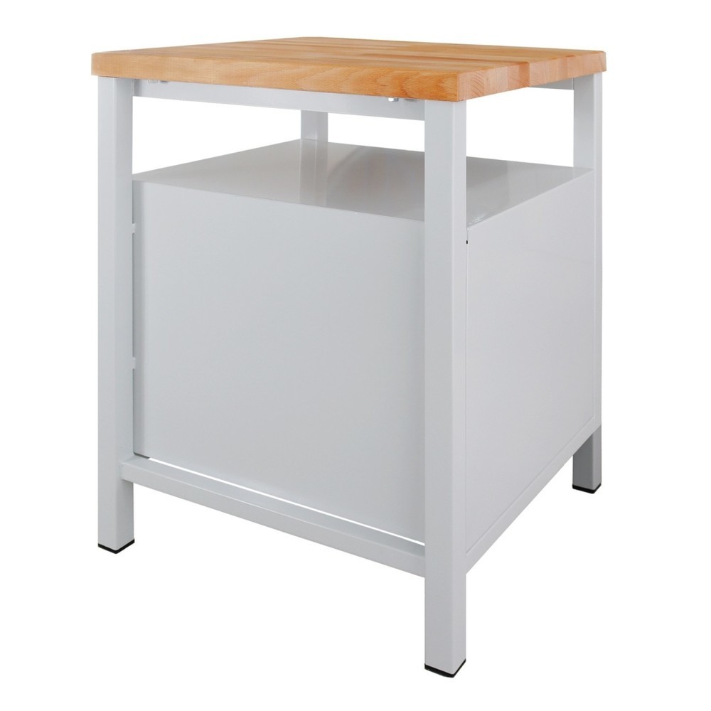 Immagine del prodotto n. 4: Banco da lavoro Steinbock® Premium, 1 ripiano, 1 anta, portata 300 kg, AxLxP 840 x 600 x 600 mm, RAL 7035/5012