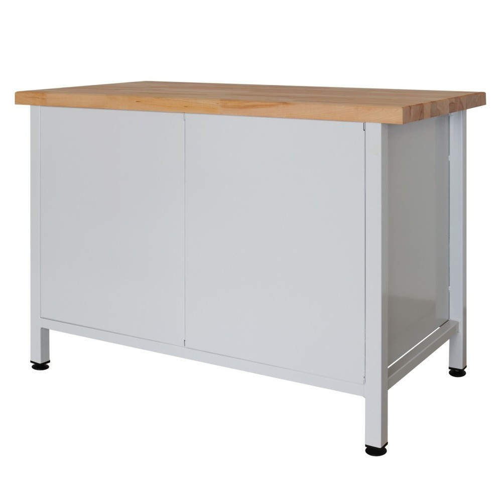Immagine del prodotto n. 4: Banco da lavoro Steinbock® Premium, 4 cassetti, 1 anta, portata 300 kg, AxLxP 840 x 1.200 x 600 mm, RAL 7035/5012