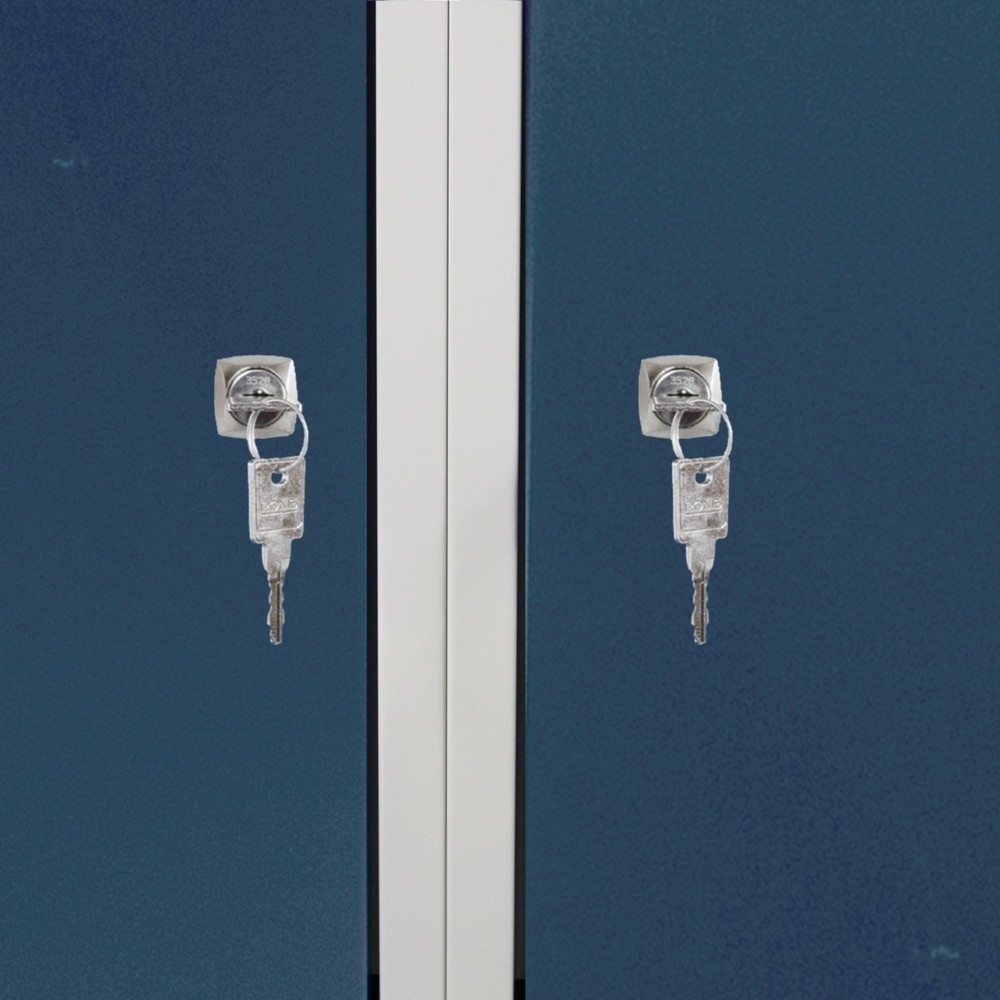 Immagine del prodotto n. 4: Banco da lavoro Steinbock® Premium, 1 ripiano, 2 ante, portata 300 kg, AxLxP 840 x 1.200 x 600 mm, RAL 7035/7016