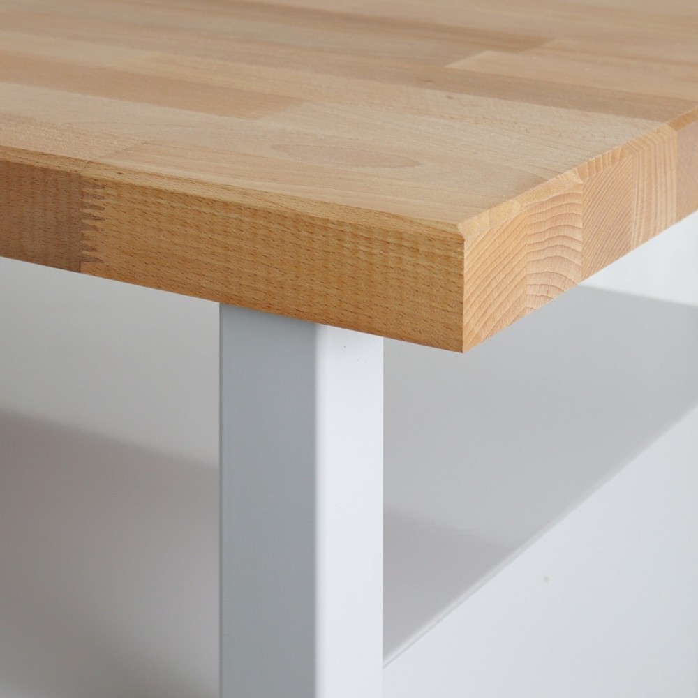 Immagine del prodotto n. 3: Banco da lavoro Steinbock® Premium, 1 ripiano, 1 anta, portata 300 kg, AxLxP 840 x 600 x 600 mm, RAL 7035/7016