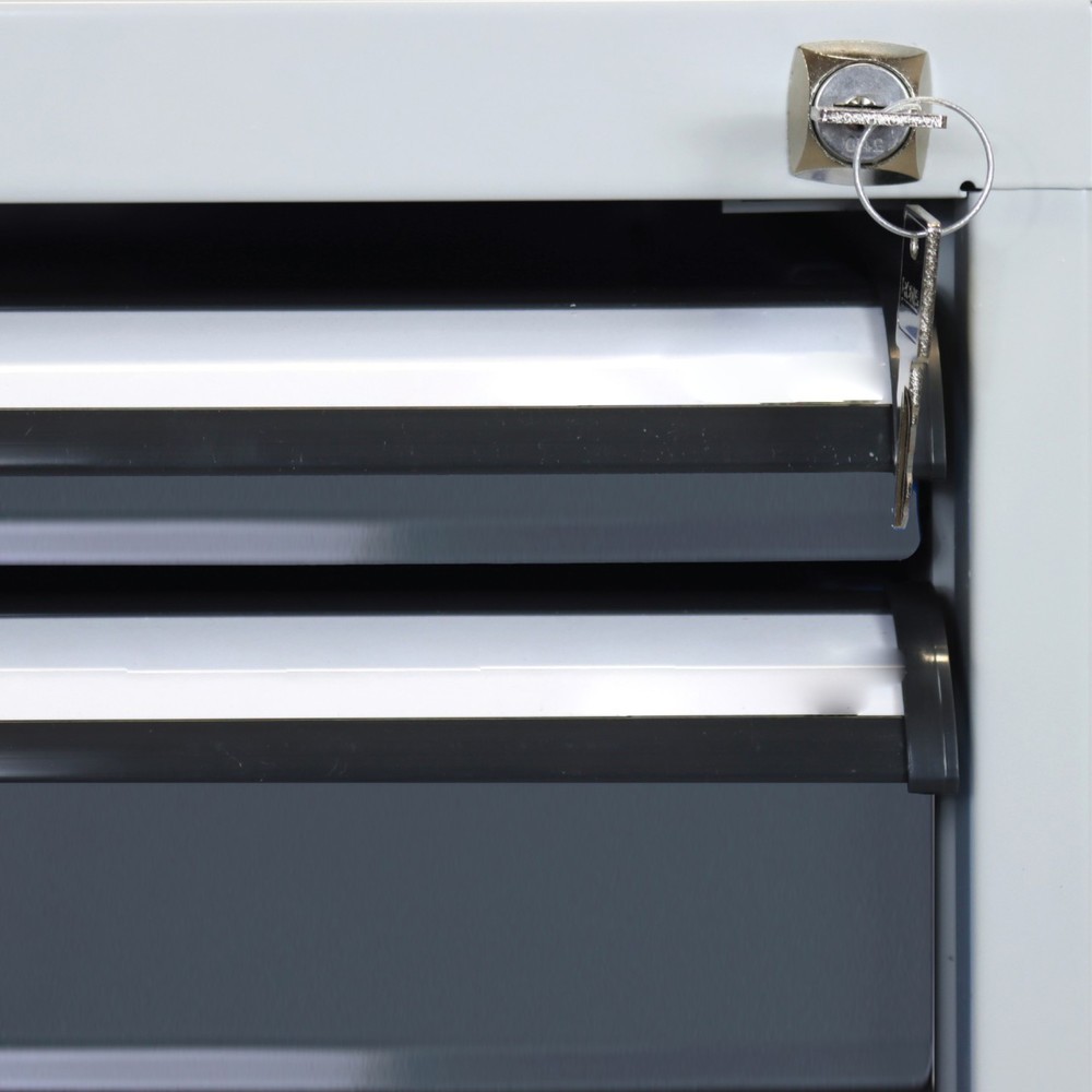 Immagine del prodotto n. 5: Banco da lavoro Steinbock® Pro, 4 cassetti, 1 ripiano, portata 500 kg, AxLxP 850 x 2.000 x 750 mm, RAL 7016