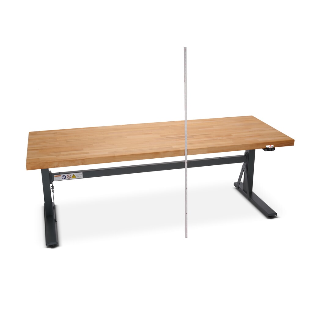 Banco da lavoro Steinbock® regolabile elettricamente in altezza e-Adjust, AxLxP 700-1.170 x 2.000 x 750 mm, portata 350 kg Immagine del prodotto n. 11: Banco da lavoro Steinbock® regolabile elettricamente in altezza e-Adjust, AxLxP 700-1.170 x 2.000 x 750 mm, portata 350 kg
