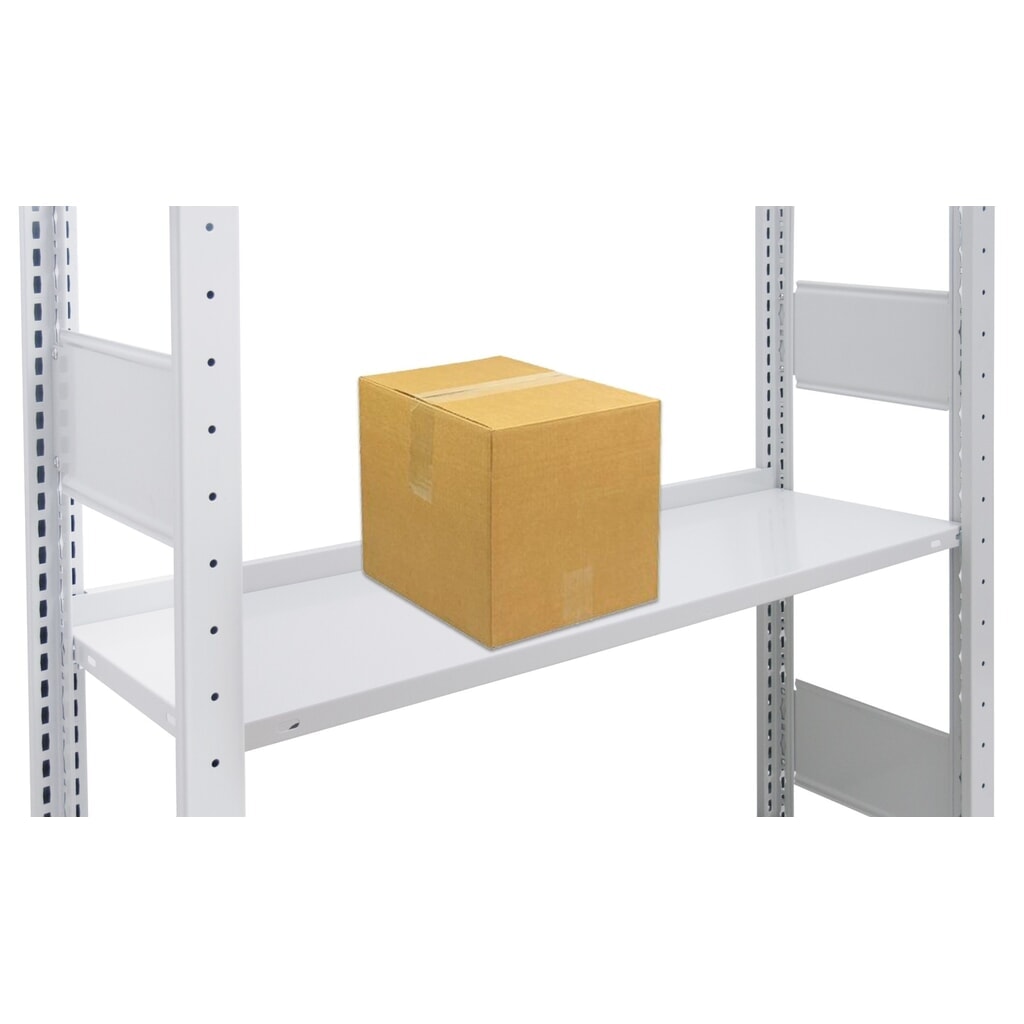 Immagine del prodotto n. 2: Barra di arresto per scaffalature a ripiani SCHULTE, grigio chiaro, HxW 55 x 1.000 mm
