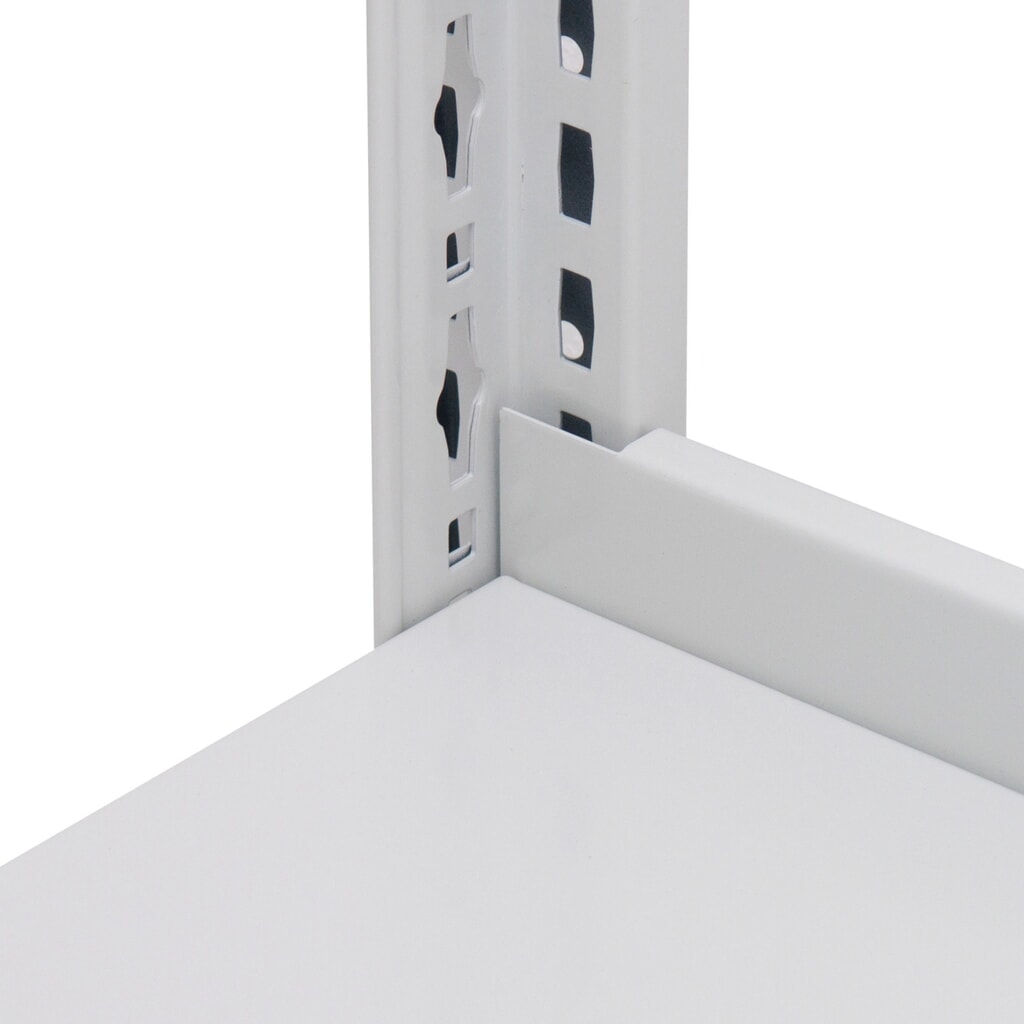 Immagine del prodotto n. 3: Barra di arresto per scaffalature a ripiani SCHULTE, grigio chiaro, HxW 55 x 1.000 mm