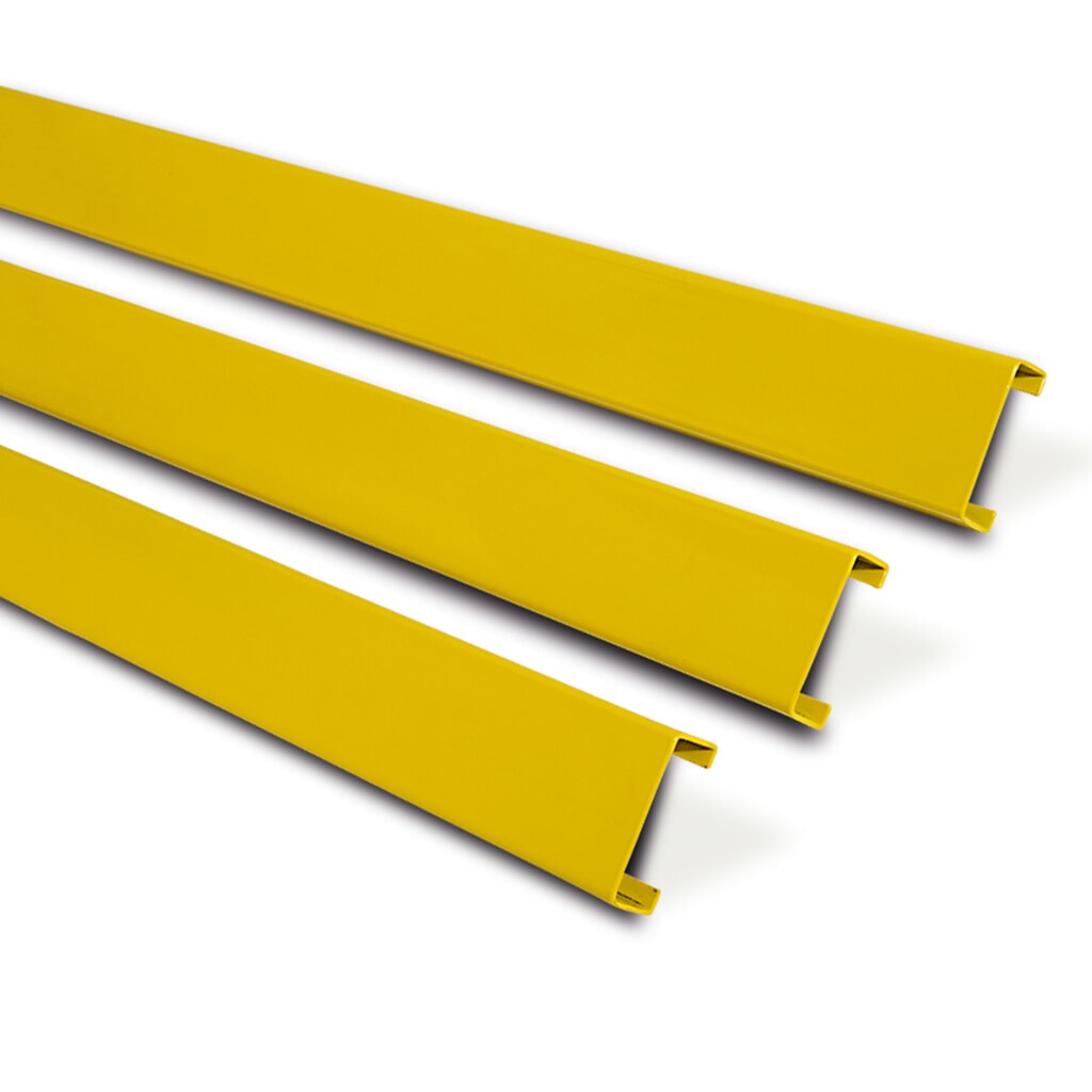 Immagine del prodotto: Barriera protettiva profilo a C, per esterni, zincata + rivestita in plastica, lunghezza 1.500 mm