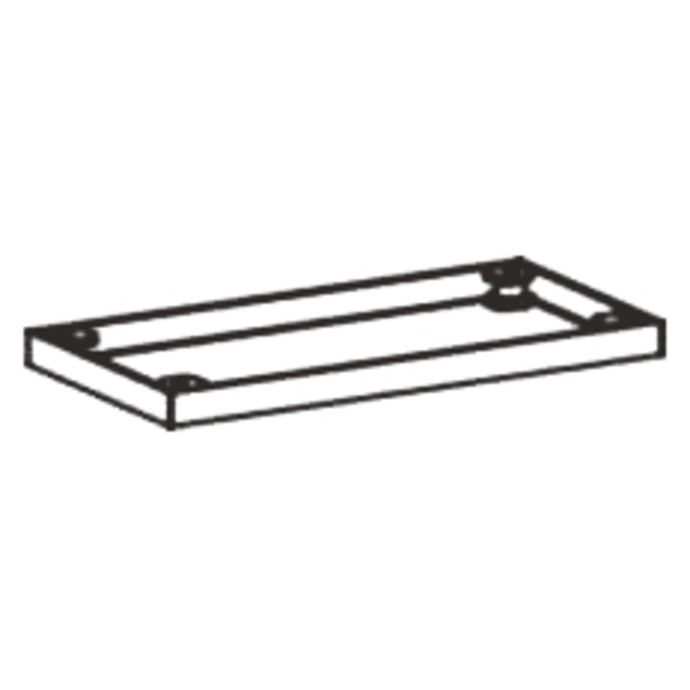 Immagine del prodotto n. 2: Base in metallo per armadio a serranda Profi, LxP 50 x 1.000 mm, argento