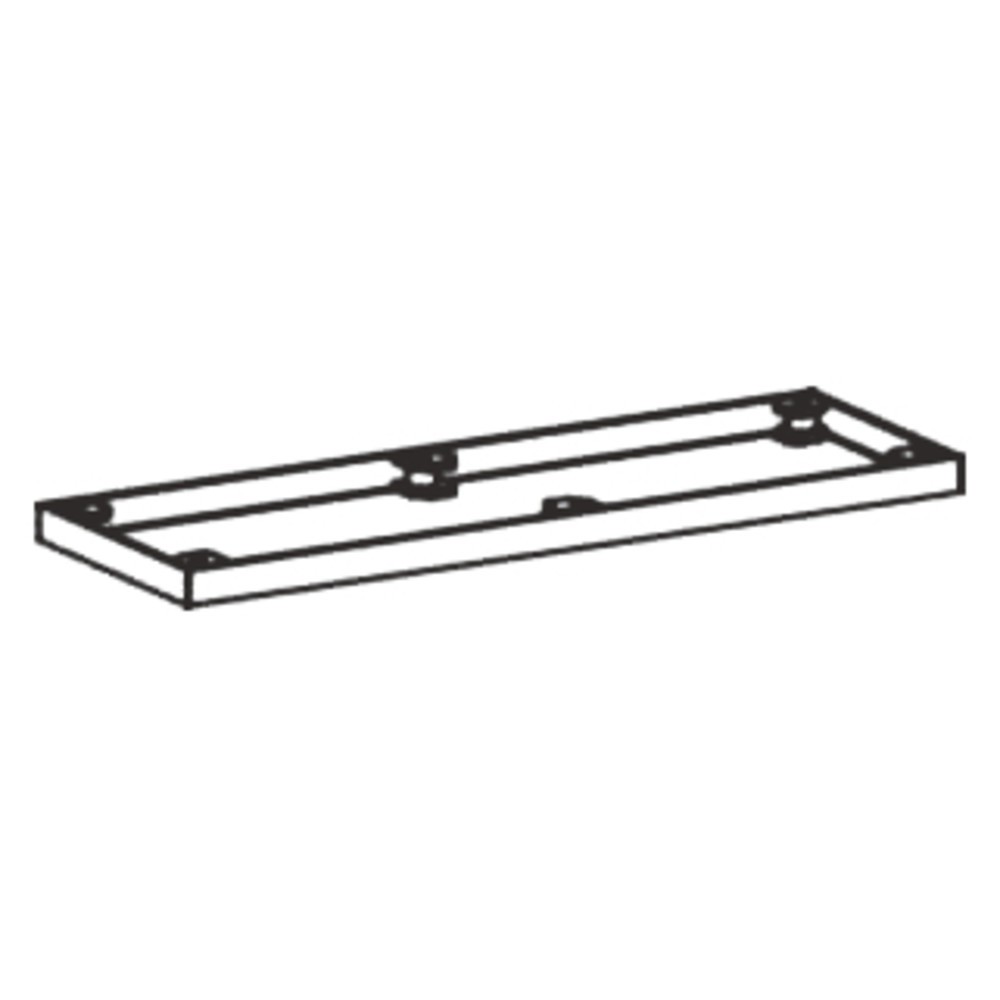 Immagine del prodotto n. 3: Base in metallo per armadio a serranda Profi, LxP 50 x 1.000 mm, argento