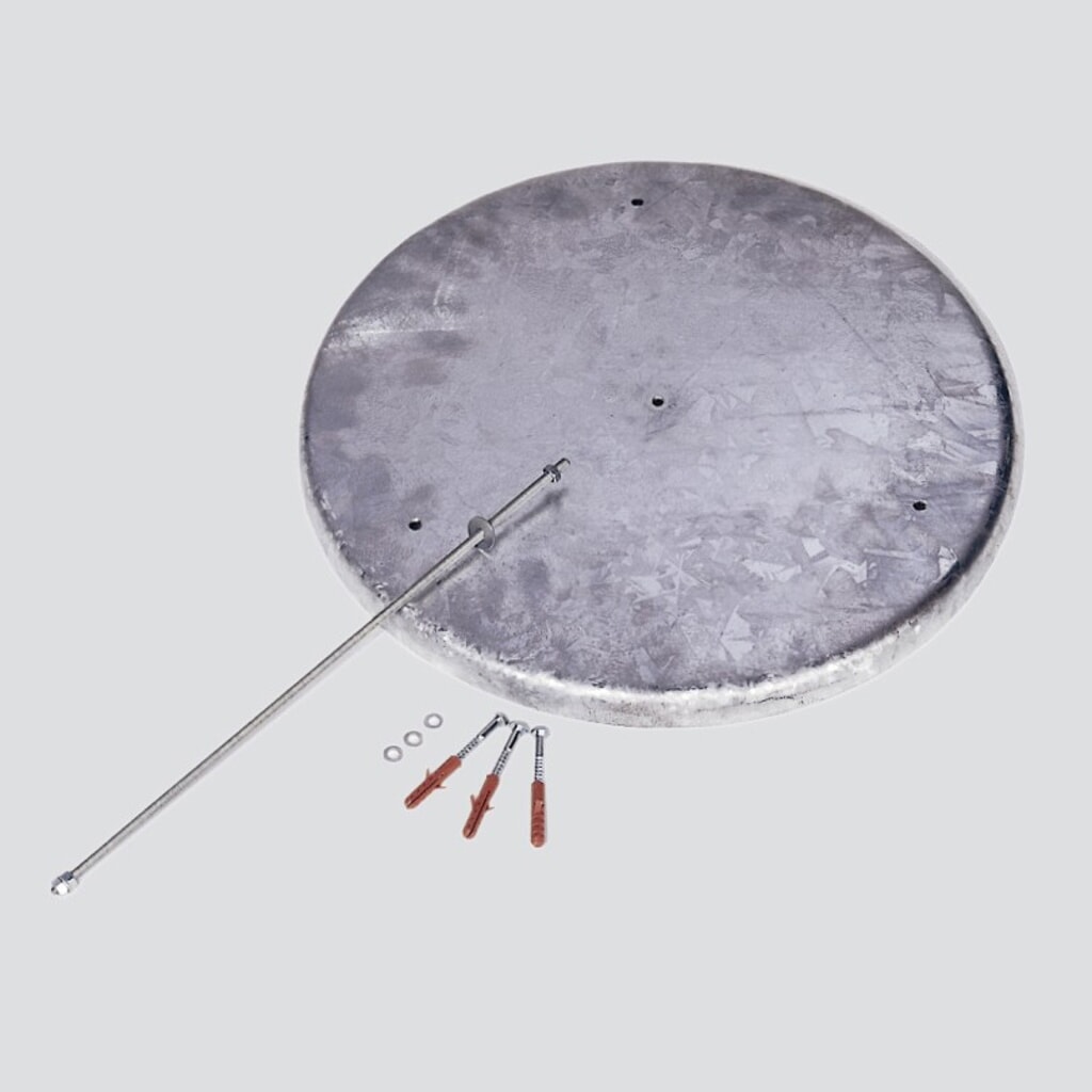 Base per posacenere a colonna VAR® CLASSIC, incl. materiale per montaggio Immagine del prodotto: Base per posacenere a colonna VAR® CLASSIC, incl. materiale per montaggio