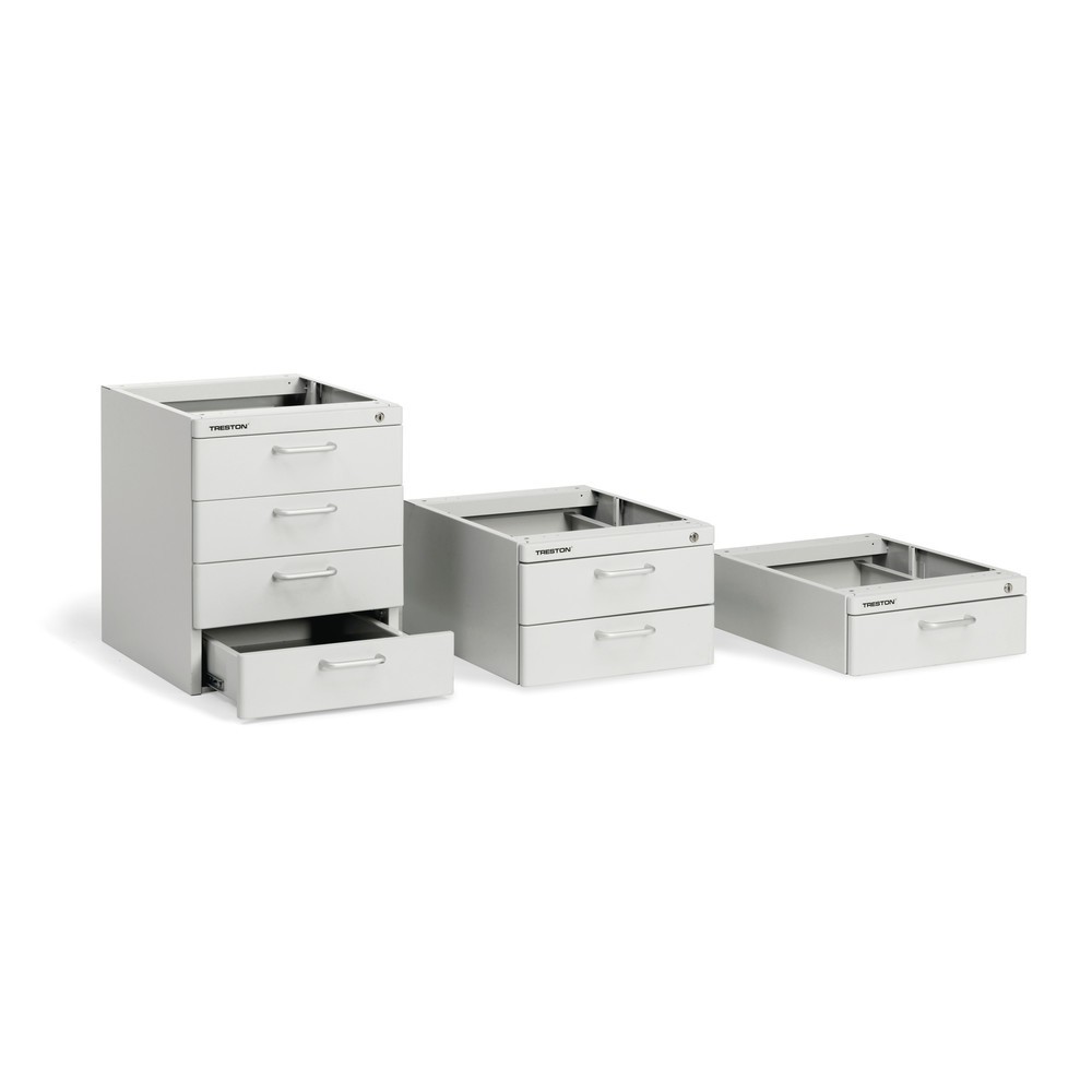 Base per tavolo con cassetti per sistema spazio di lavoro ergonomico