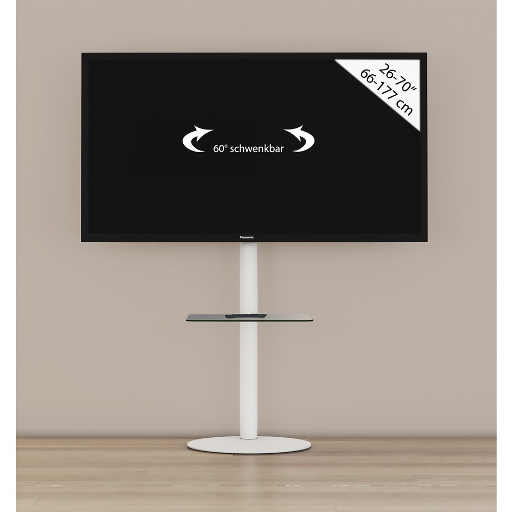 Immagine del prodotto n. 3: Base per TV Cirla con ripiano intermedio, bianco