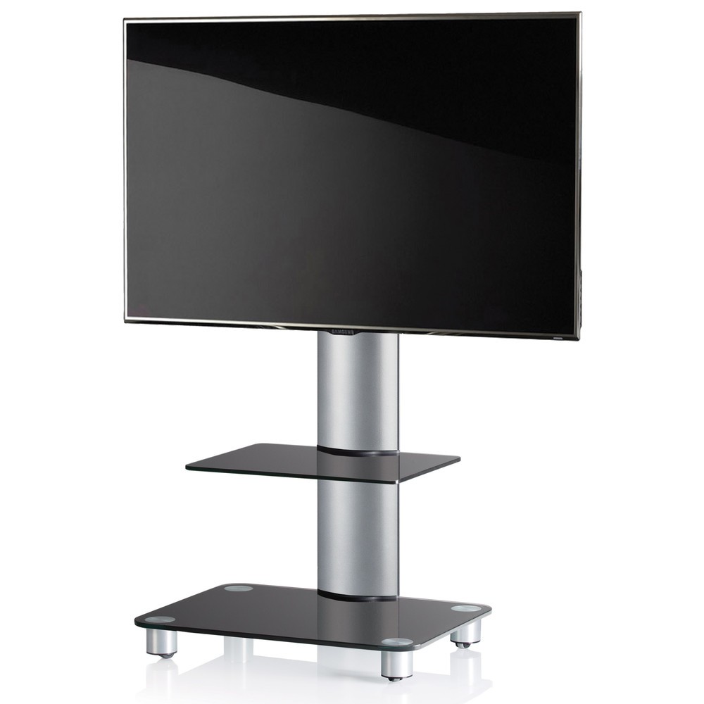 Immagine del prodotto n. 2: Base per TV Tosal con ripiano intermedio, argento