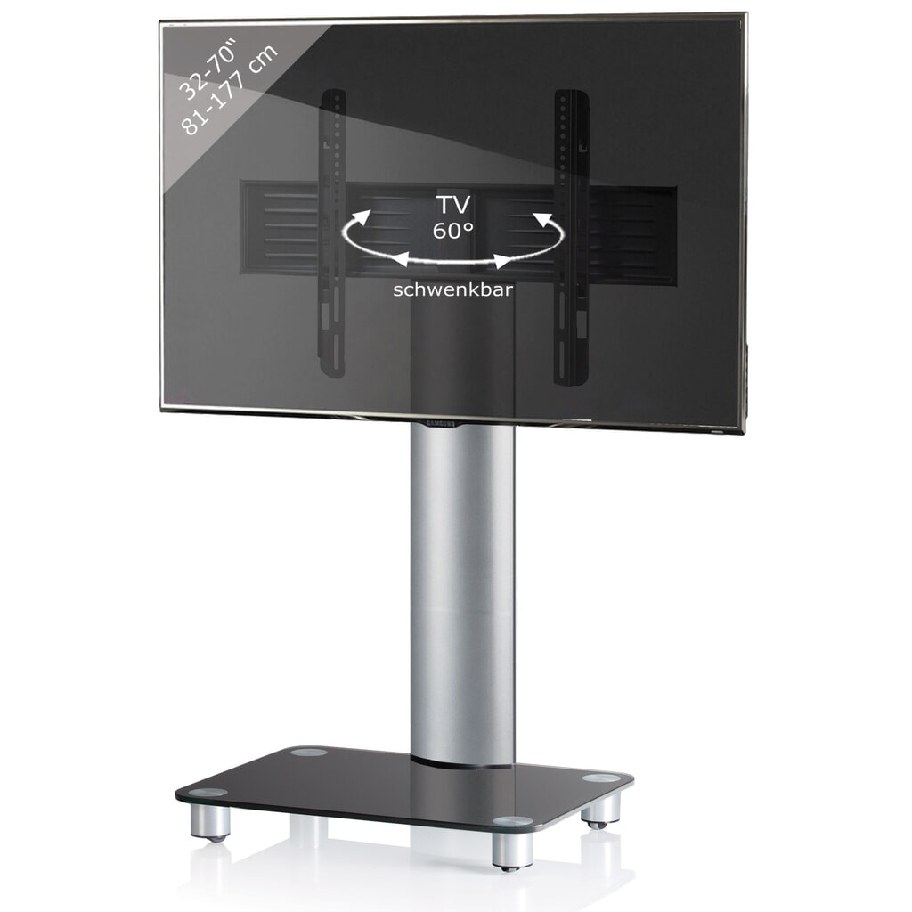 VCM base per TV Tosal, argento Immagine del prodotto n. 3: VCM base per TV Tosal, argento