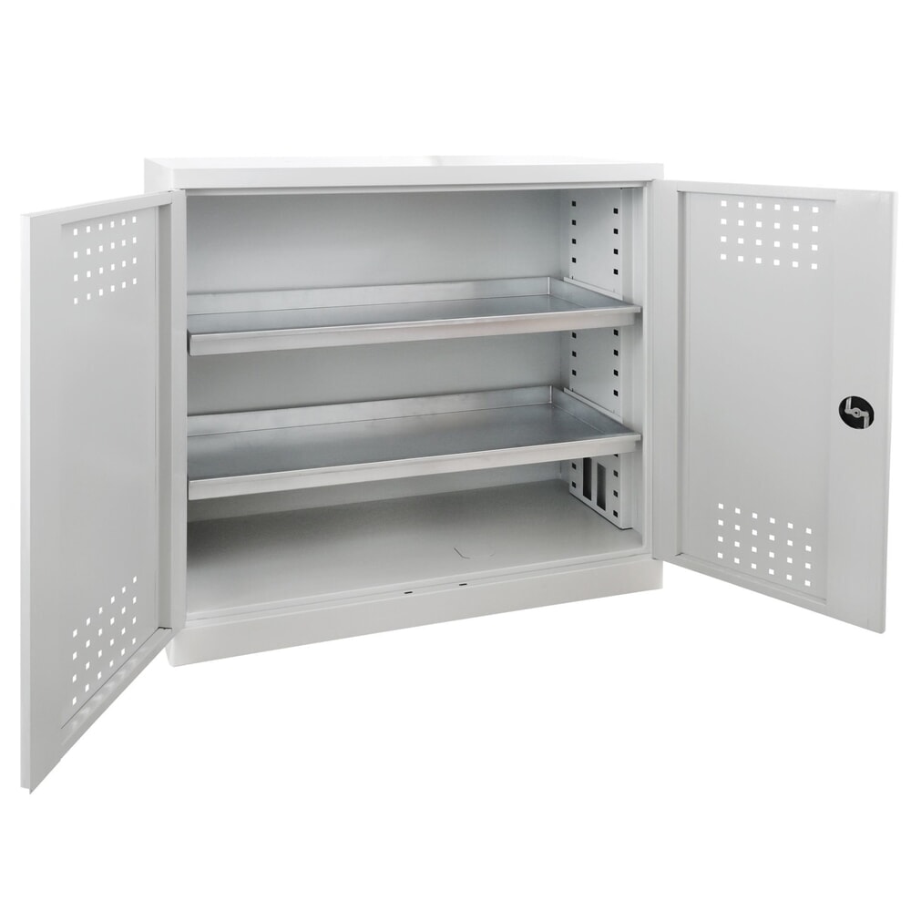 Immagine del prodotto n. 3: BASIC Armadietto per sostanze chimiche nocive per l’ambiente, HxLxP 1.000 x 1.000 x 500 mm, 2 vasche di raccolta