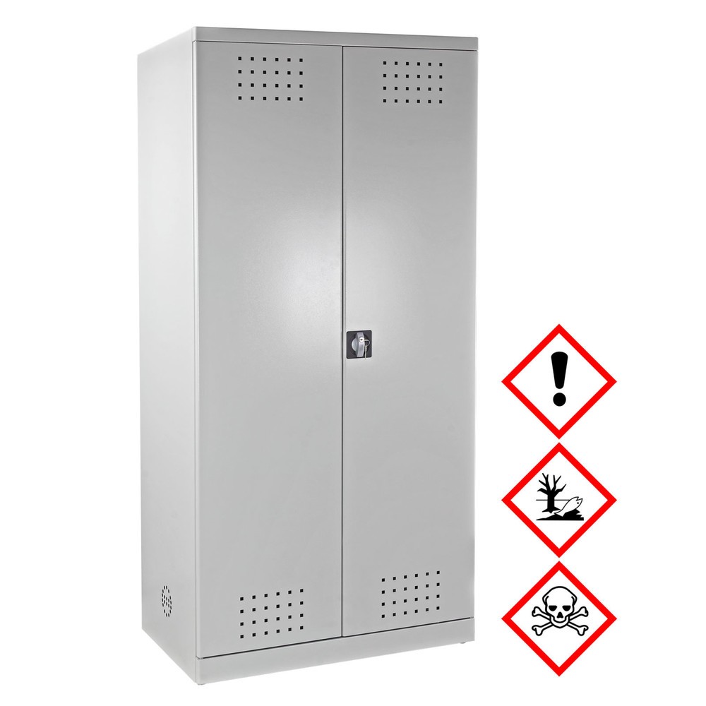 Immagine del prodotto n. 2: BASIC Armadio per prodotti chimici e pesticidi, HxLxP 1.920 x 920 x 580 mm, 4 vasche di raccolta